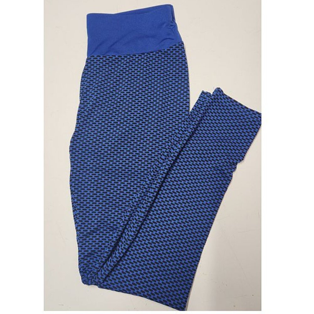 Athletic pants Royal Blue and black, 28" Waist / Tall